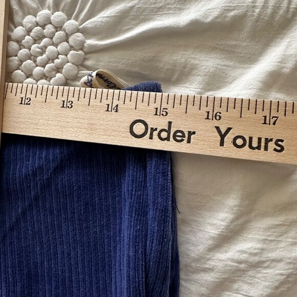 Vintage 90's April Cornell Blue Corduroy Straight Leg Pants Sz S High Waist - Picture 6 of 10